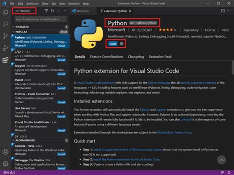 Toradh íomhá ar Python in Microsoft Visual Studio Code
