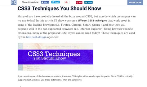 CSS3 Example に対する画像結果