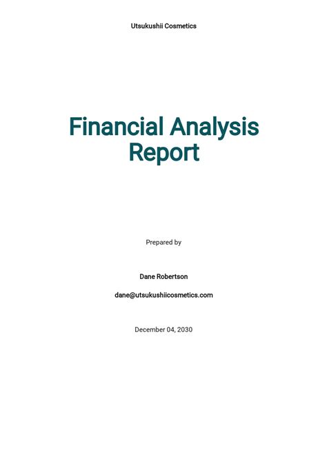 Image result for Sample Financial Report Format