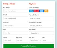 Image result for Payment Method in HTML/CSS