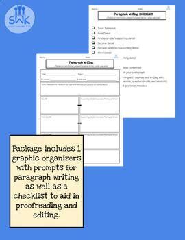 Toradh íomhá ar Paragraph Writing Graphic Organizer Color Coding