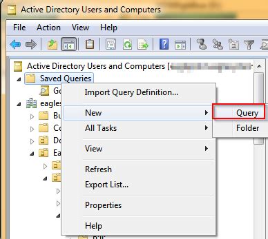 Toradh íomhá ar Active Directory Query String