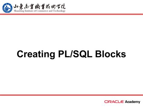 Image result for PL/SQL Structure Block