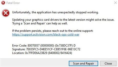 Image result for Error Code 80070057