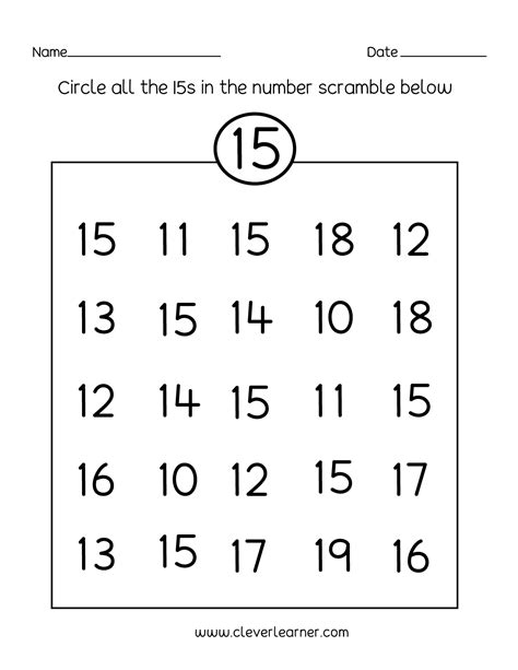 Image result for Count to 15 Worksheet