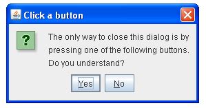 Image result for Java Swing Radio Button Yes No
