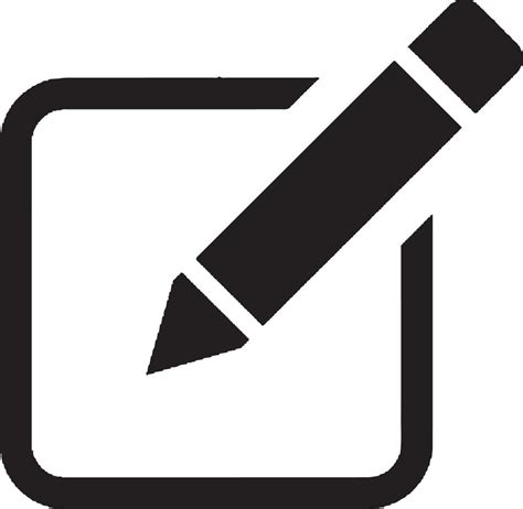 Edit symbol with simple shape 4334366 Vector Art at Vecteezy