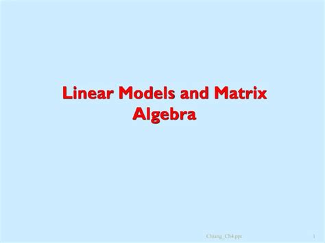Image result for Linear Model Matrix