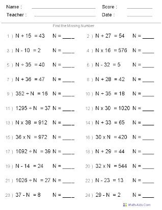 Image result for Solving Equations with Negative Numbers Worksheet