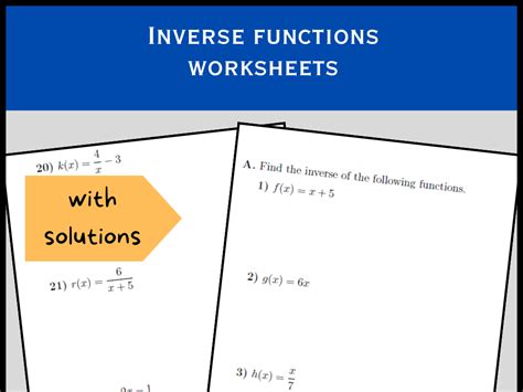 Image result for Inverse Function Example Problems
