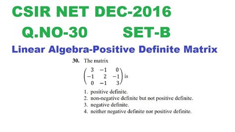 Image result for Positive Definite Linear Algebra