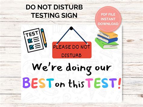 State Testing Do Not Disturb Poster に対する画像結果