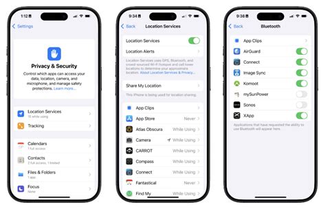iOS Permissions List UI కోసం చిత్ర ఫలితం