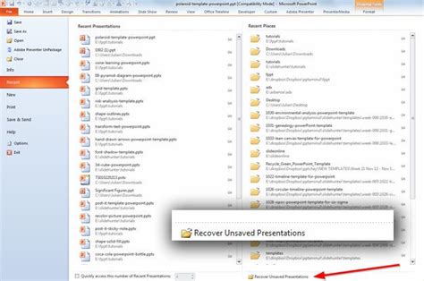Image result for Recover Unsaved PowerPoint Presentation