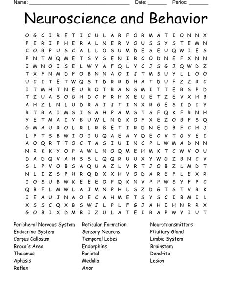 Toradh íomhá ar Neurobiology Word with Symbol