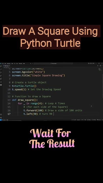 Drawing Square with Turtle Python に対する画像結果