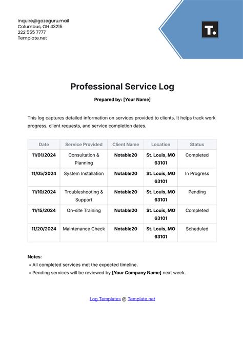 Image result for Free Printable Service Tracking Log