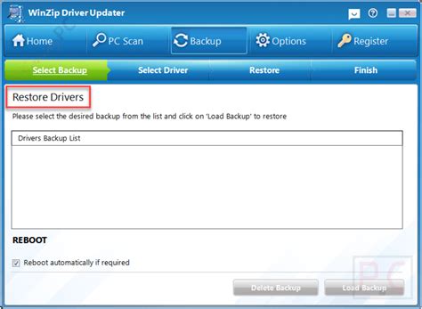Toradh íomhá ar WinZip Driver