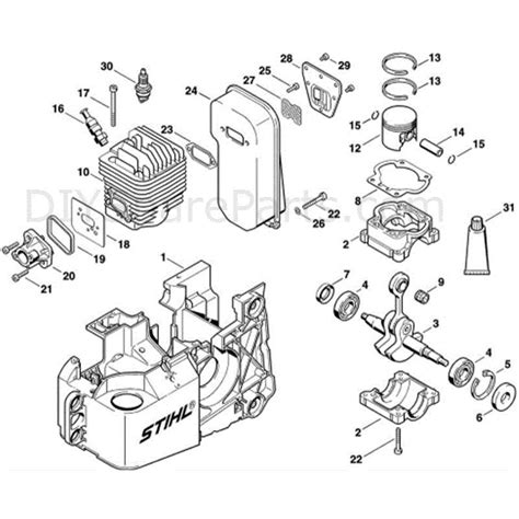Image result for Stihl FS 250 Fuel Line Diagram