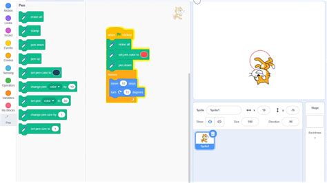 Toradh íomhá ar Draw the Scratch Programming