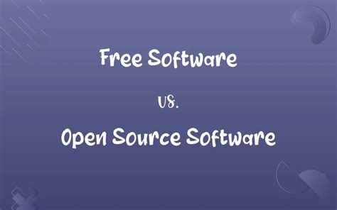 Open Source vs Free Software に対する画像結果