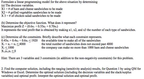 Toradh íomhá ar Decision Variables Linear Programming