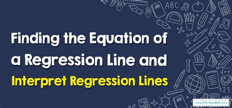 Image result for Regression Line Equation