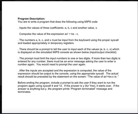 Image result for Code Program Description Example