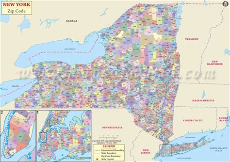 Image result for New York Post Code Map