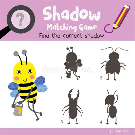 Toradh íomhá ar Insect Matching Worksheet