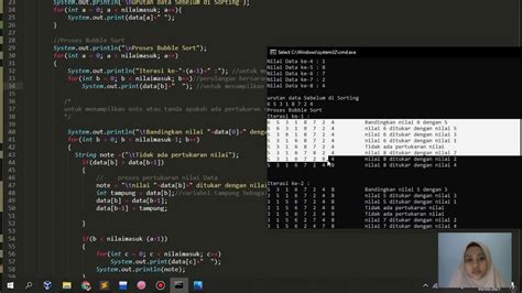 Image result for Contoh Bubble Sort Java