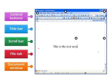 Image result for Screen Elements of MS Word