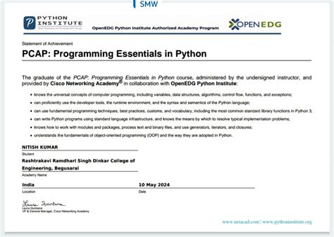 Cisco Python Certificate に対する画像結果