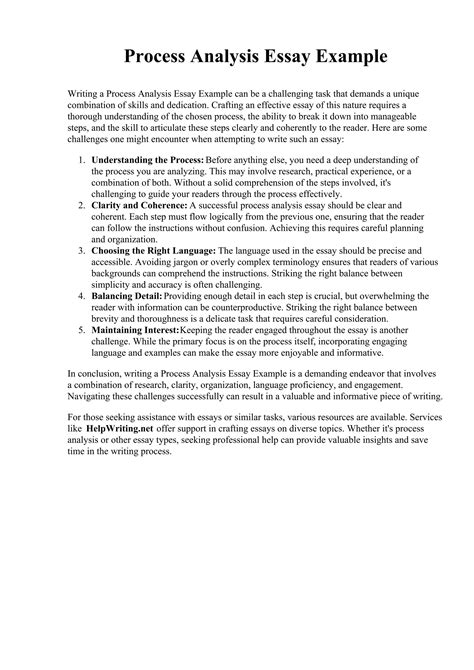 Afbeeldingsresultaten voor Process Analysis Essay Conclusion Examples