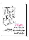 Image result for Singer 4452 Sewing Machine Drawing