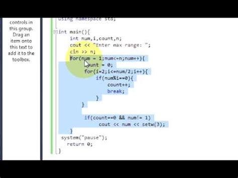 Image result for Prime Number C++ Coding