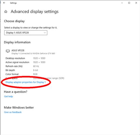 Image result for Display Adapter Properties for Display