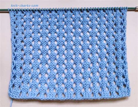 Image result for Knit Mesh Stitch Pattern