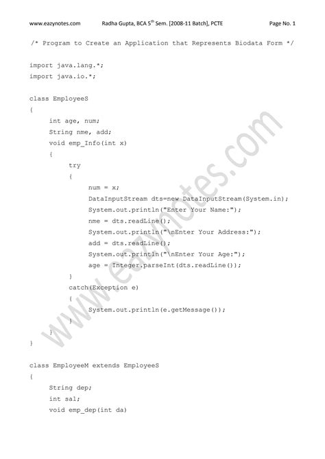 Image result for Personal Information Using Java