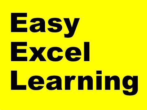 Image result for Excel Learning Simple