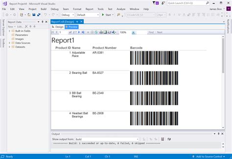 Image result for Report Designer in SQL Server Data Tools