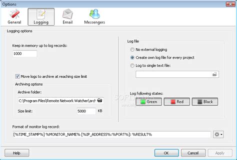 Remote Network Monitoring に対する画像結果