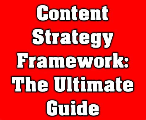 Image result for Content Strategy Framework Example