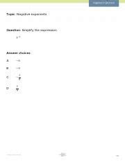 Image result for Simplifying Negative Exponents