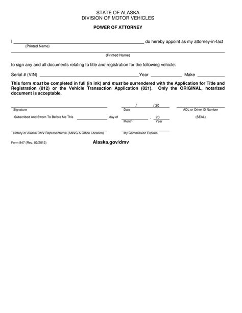 Power of Attorney Form Template に対する画像結果