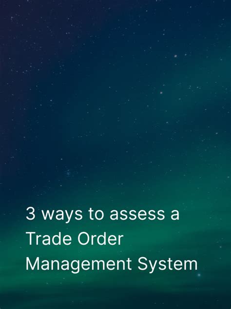 Image result for Order Management System Trading