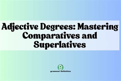 Image result for Adjective Degrees