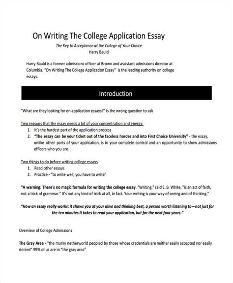 Image result for Collage Essay Introduction Examples