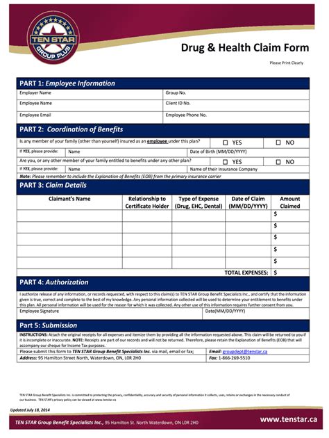 Image result for DRG Claim Form