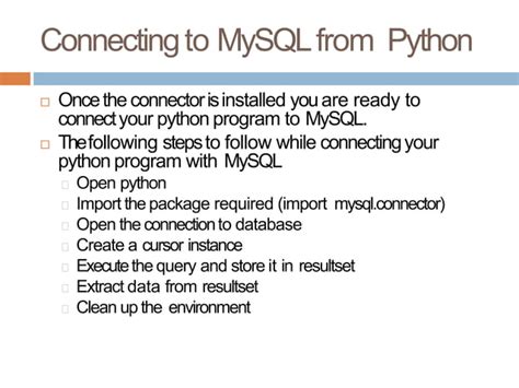 Image result for Interface Python with MySQL